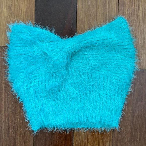 Cotton Candy LA Aqua Twist Front Tube Top - Small - Picture 1 of 3